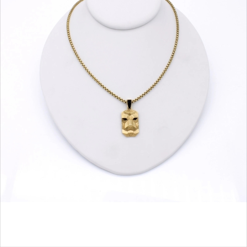 Effy Gold Faceted Pendant Necklace